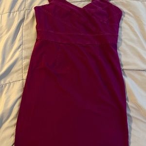 Purple bodycon mini dress